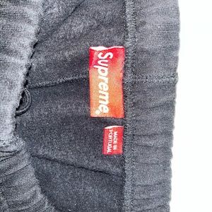 Supreme black sweat pants